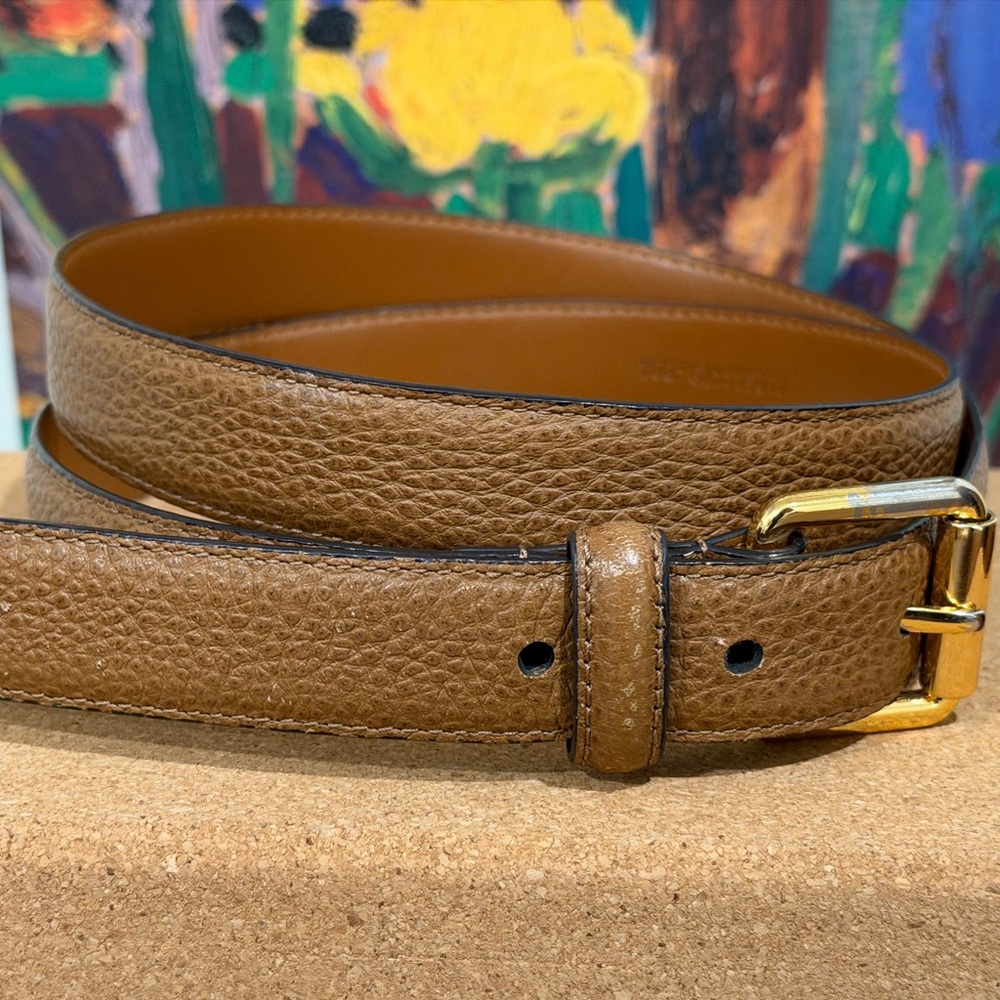 Ralph Lauren Leather Belt | Fawn Brown